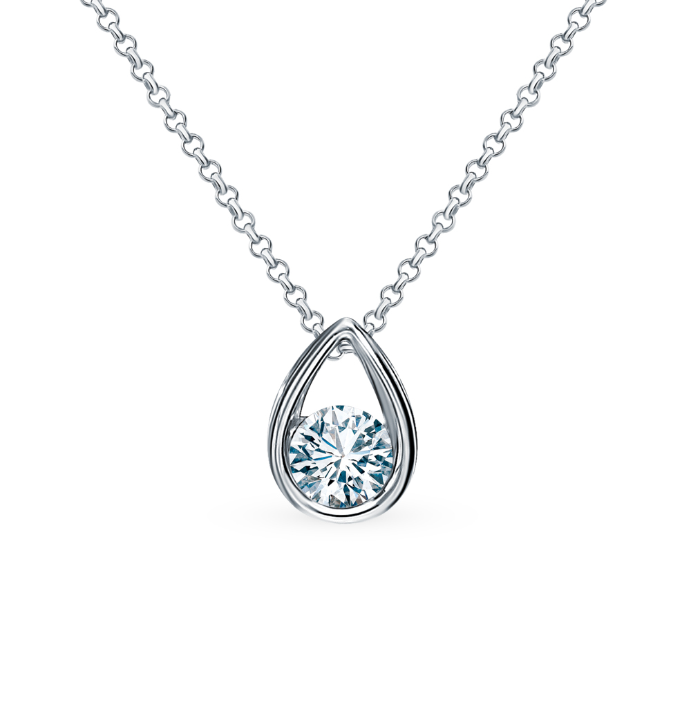 Золотая подвеска с бриллиантами природными