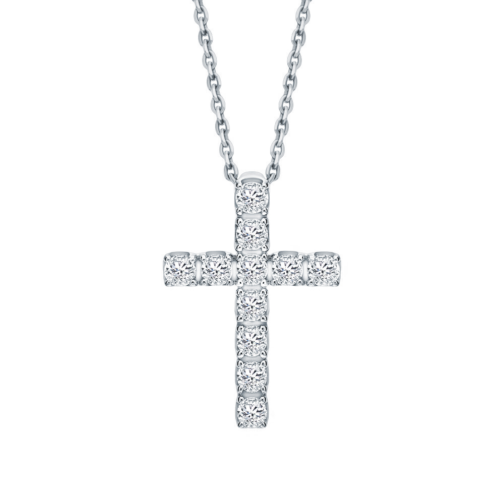 Золотая подвеска с бриллиантами природными