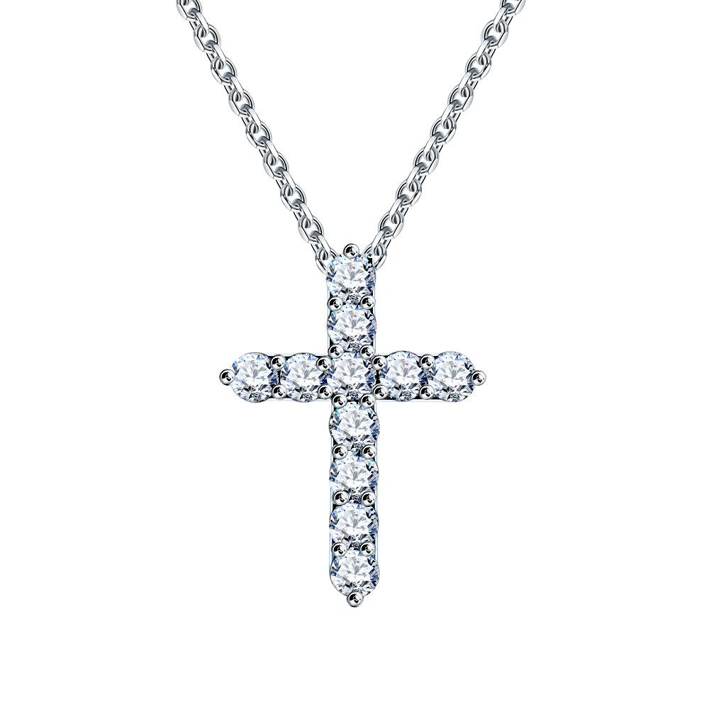 Золотая подвеска с бриллиантами природными