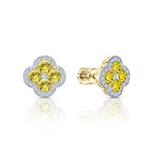 Серьги из золота Cold Diamonds с сапфирами облагороженными