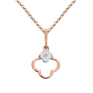 Золотая подвеска с бриллиантами природными