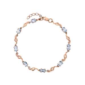 Золотой браслет с топазами природными