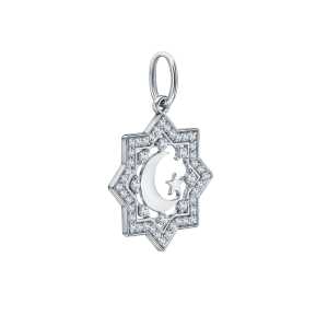 Серебряная подвеска с фианитами